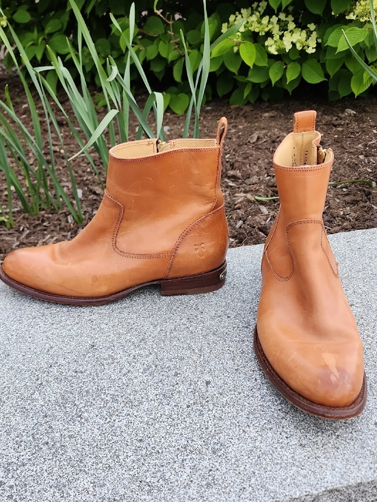 Frye Shoes - Frye Ankle Boots Side Zipper Size 8 B